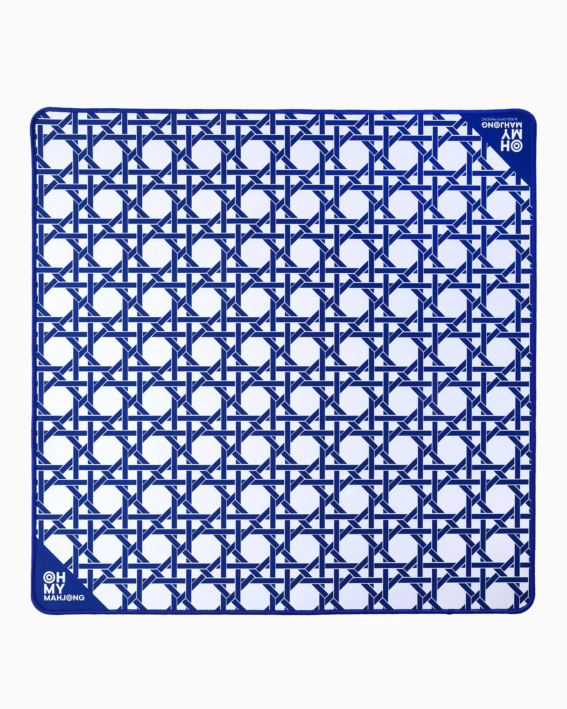 Mini Blue Cane Mat - Oh My Mahjong