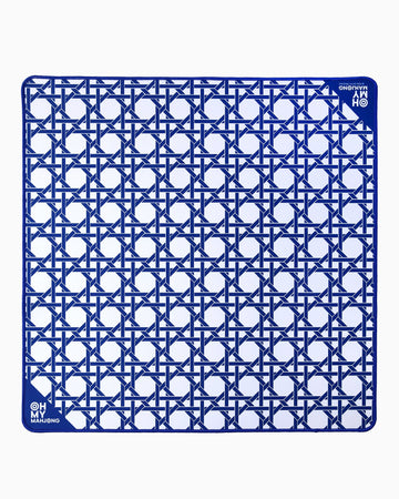 Mini Blue Cane Mat - Oh My Mahjong