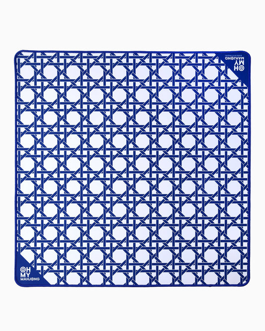 Mini Blue Cane Mat - Oh My Mahjong