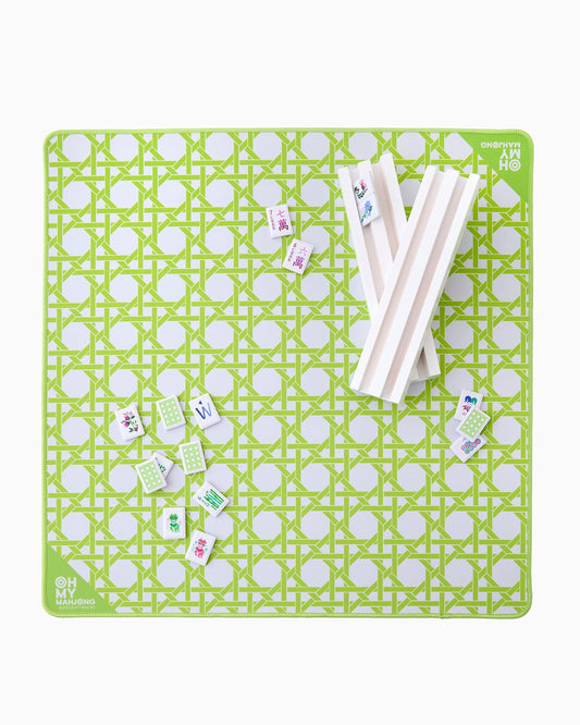 Mini Green Cane Mat - Oh My Mahjong
