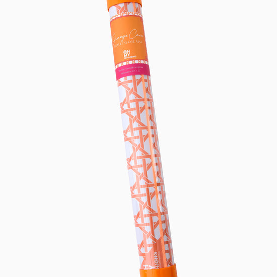 Mini Orange Cane Mat - Oh My Mahjong