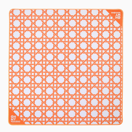 Mini Orange Cane Mat - Oh My Mahjong
