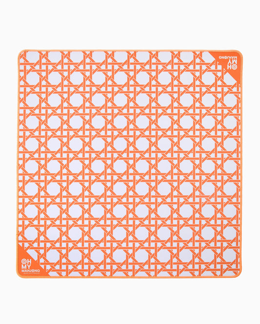 Mini Orange Cane Mat - Oh My Mahjong