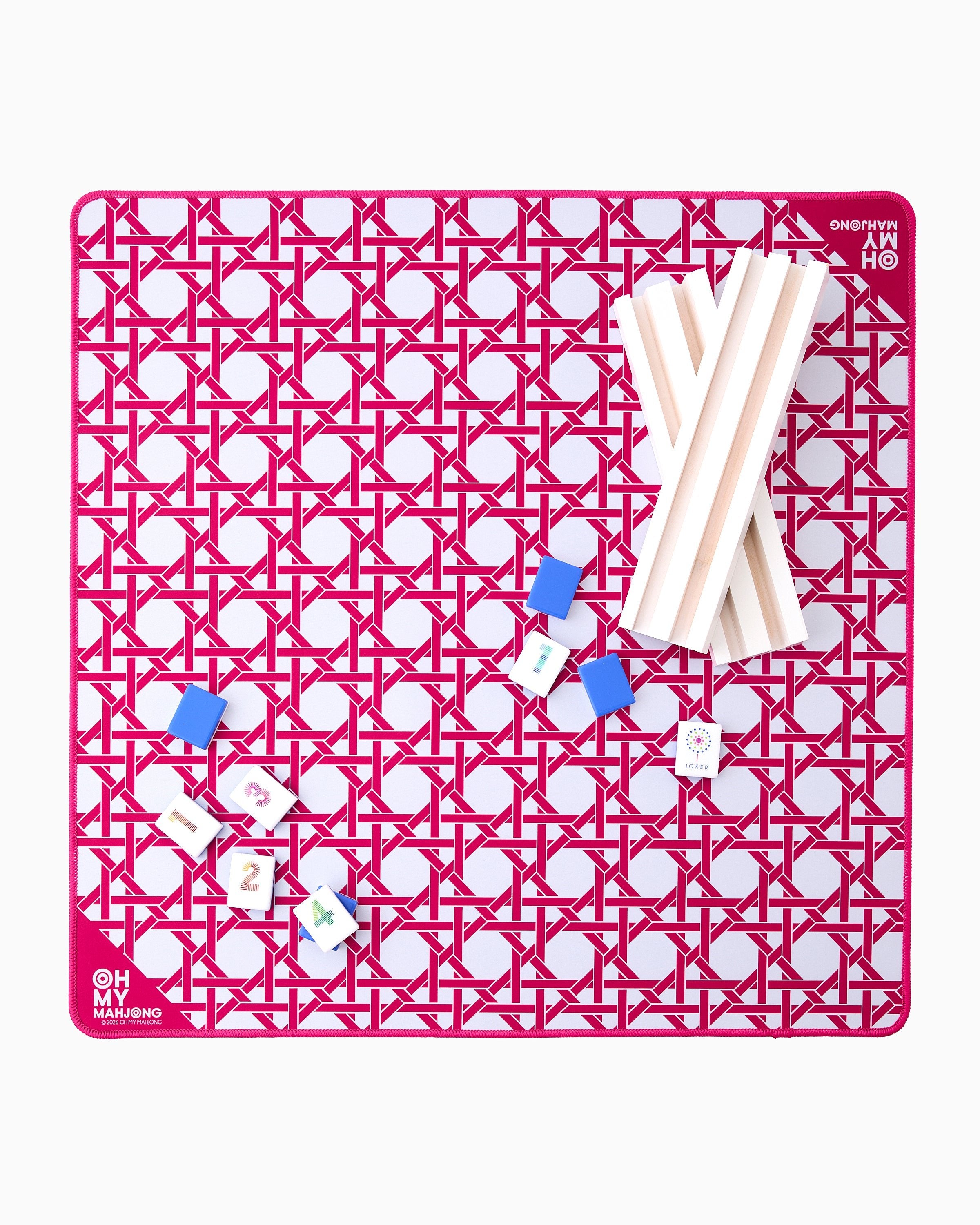Mini Pink Cane Mat – Oh My Mahjong