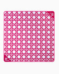 Mini Pink Cane Mat - Oh My Mahjong