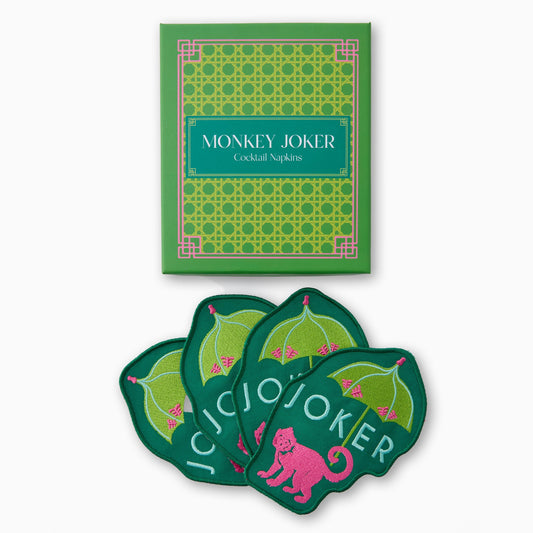 Monkey Joker Cocktail Napkins - Oh My Mahjong