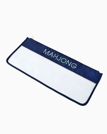 Navy Bamboo Mahjong Bag - Oh My Mahjong