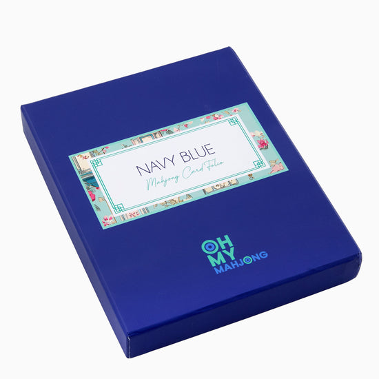 Navy Blue Mahjong Card Folio - Oh My Mahjong