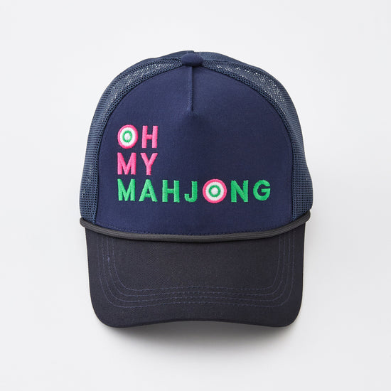 Navy OMM Hat - Oh My Mahjong