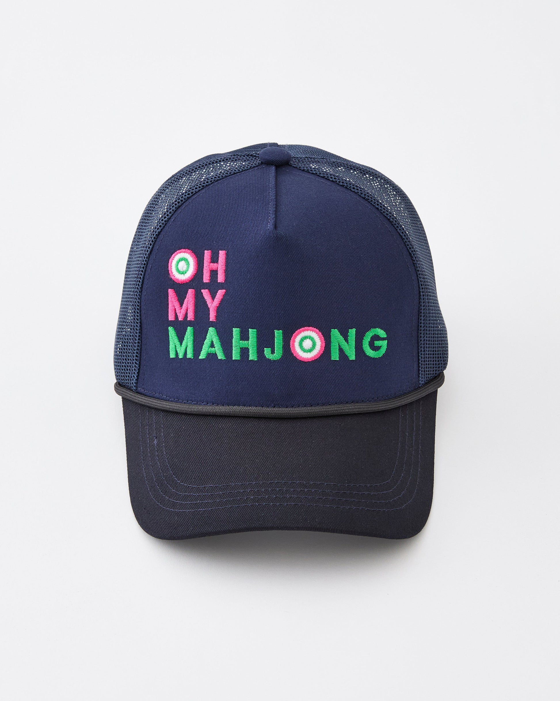 Navy OMM Hat - Oh My Mahjong