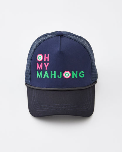Navy OMM Hat - Oh My Mahjong