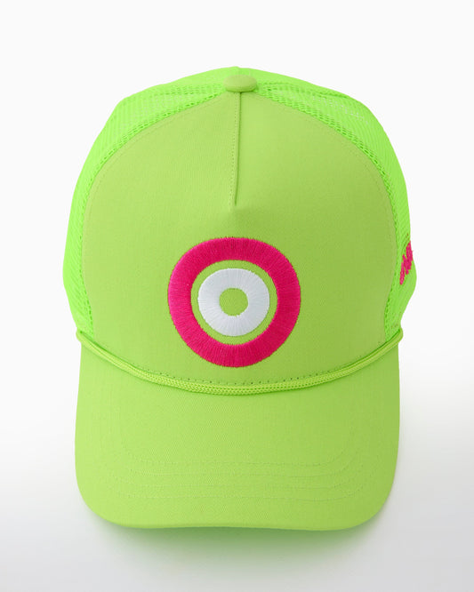 Neon Green Dot Hat - Oh My Mahjong