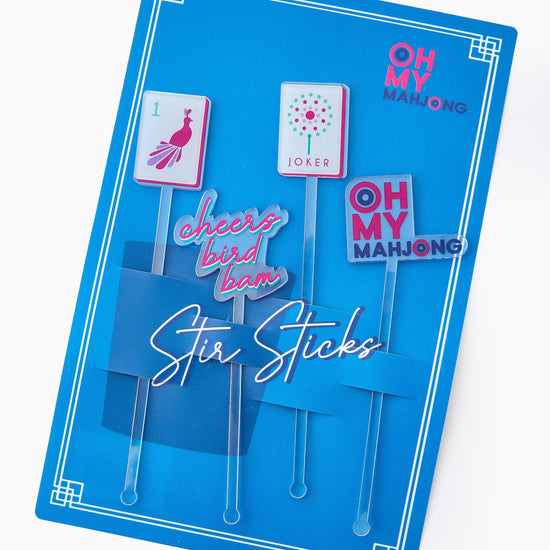 OG Acrylic Cocktail Stir Sticks - Oh My Mahjong