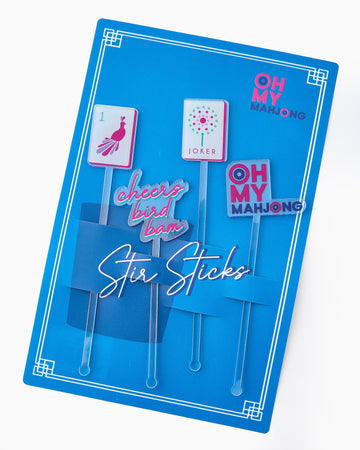 OG Acrylic Cocktail Stir Sticks - Oh My Mahjong