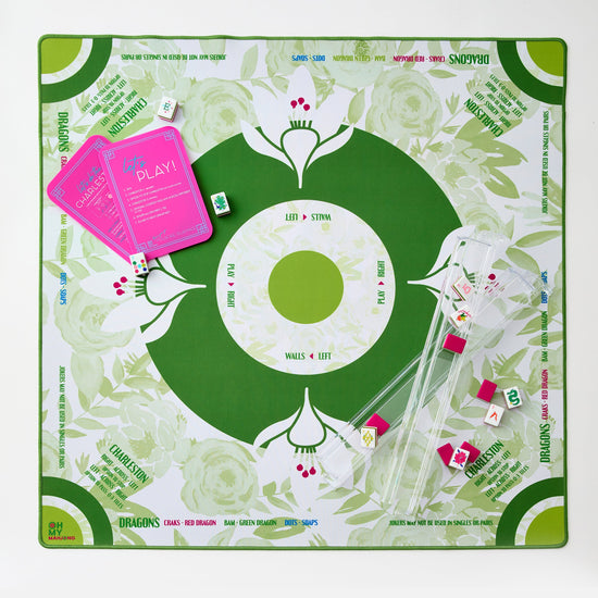 Olive Rose Mahjong Mat - Oh My Mahjong