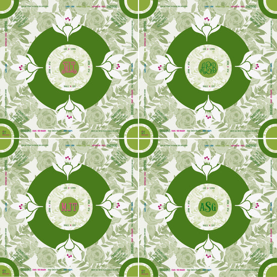 Olive Rose Mahjong Mat - Oh My Mahjong