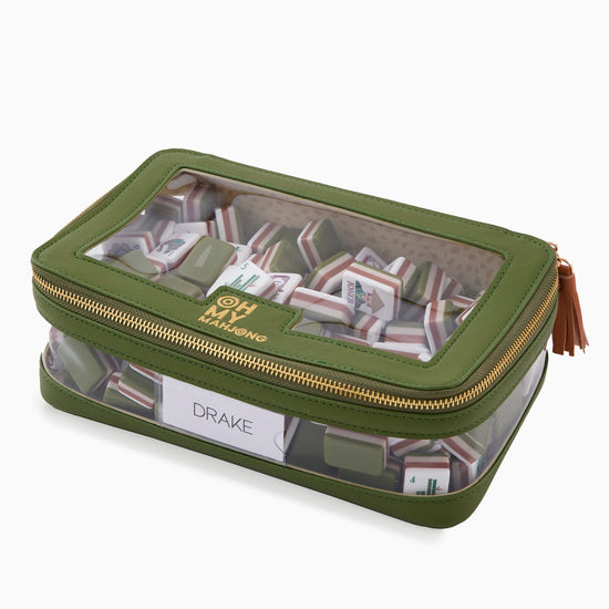 Olive Tile Storage Bag - Oh My Mahjong
