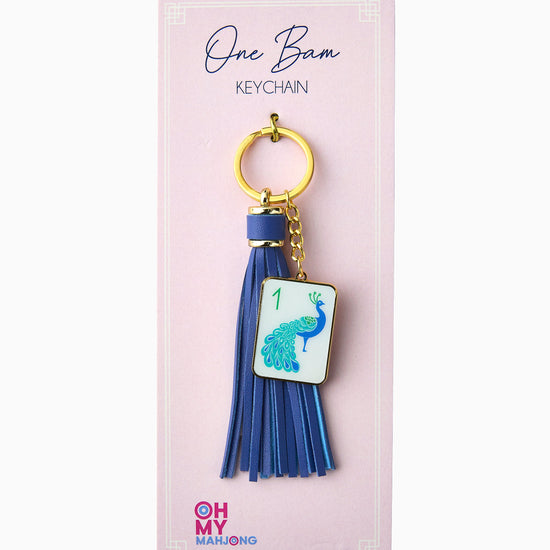 One Bam Keychain - Oh My Mahjong