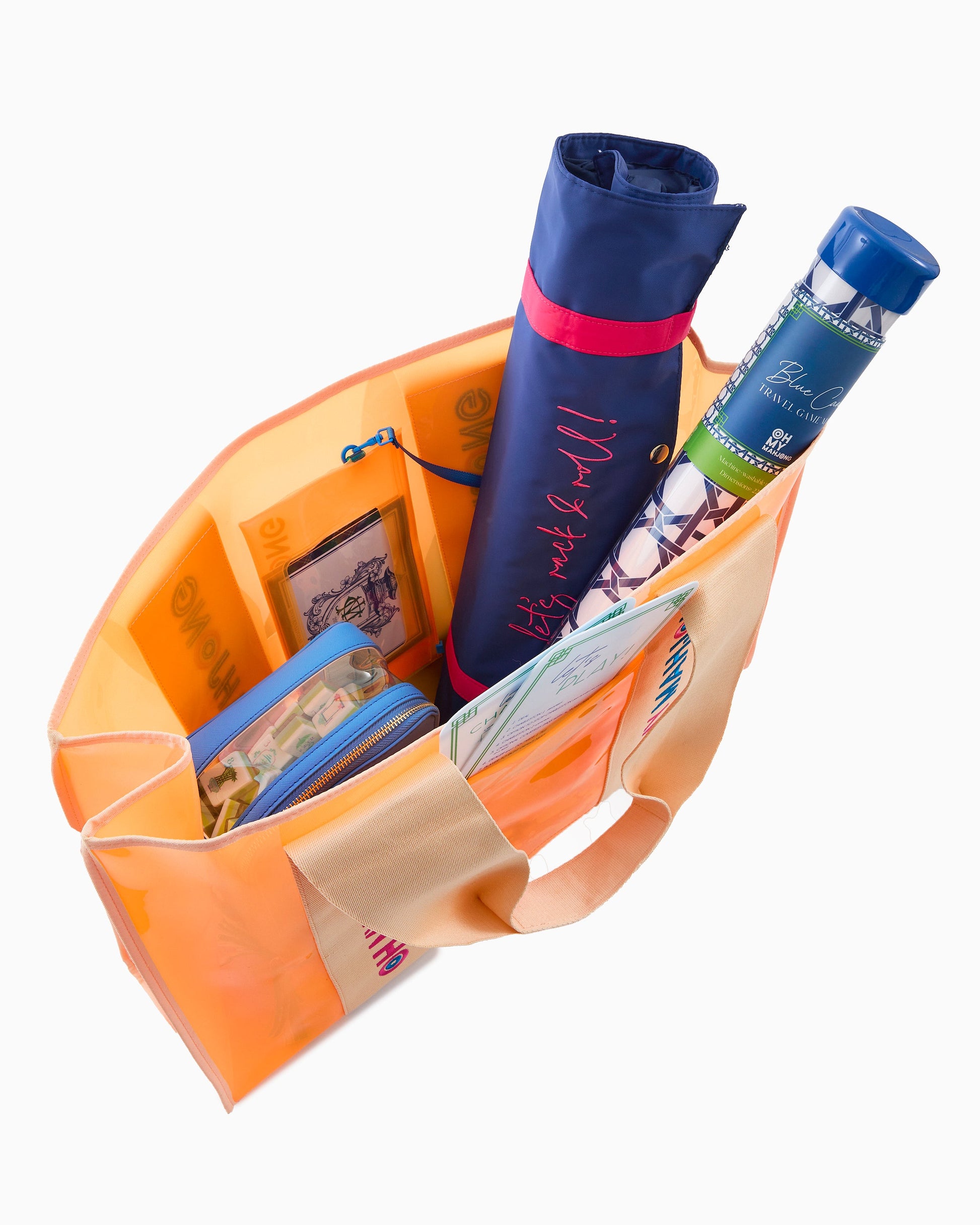 Orange Beach Bag - Oh My Mahjong