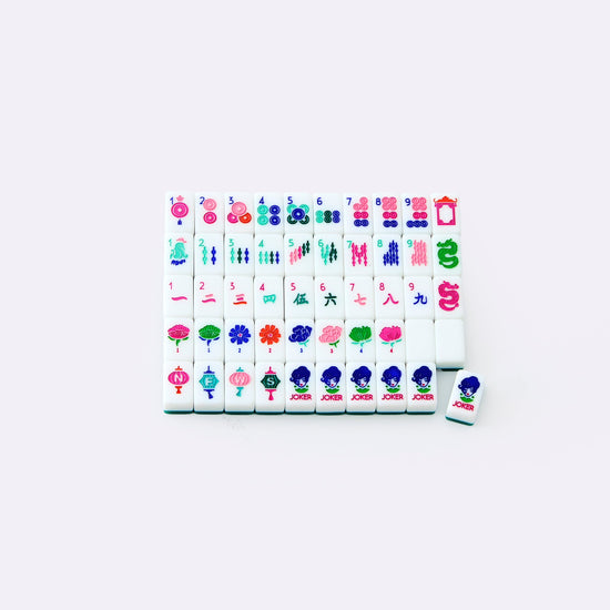 Palm Beach Green Mahjong Travel Set - Oh My Mahjong