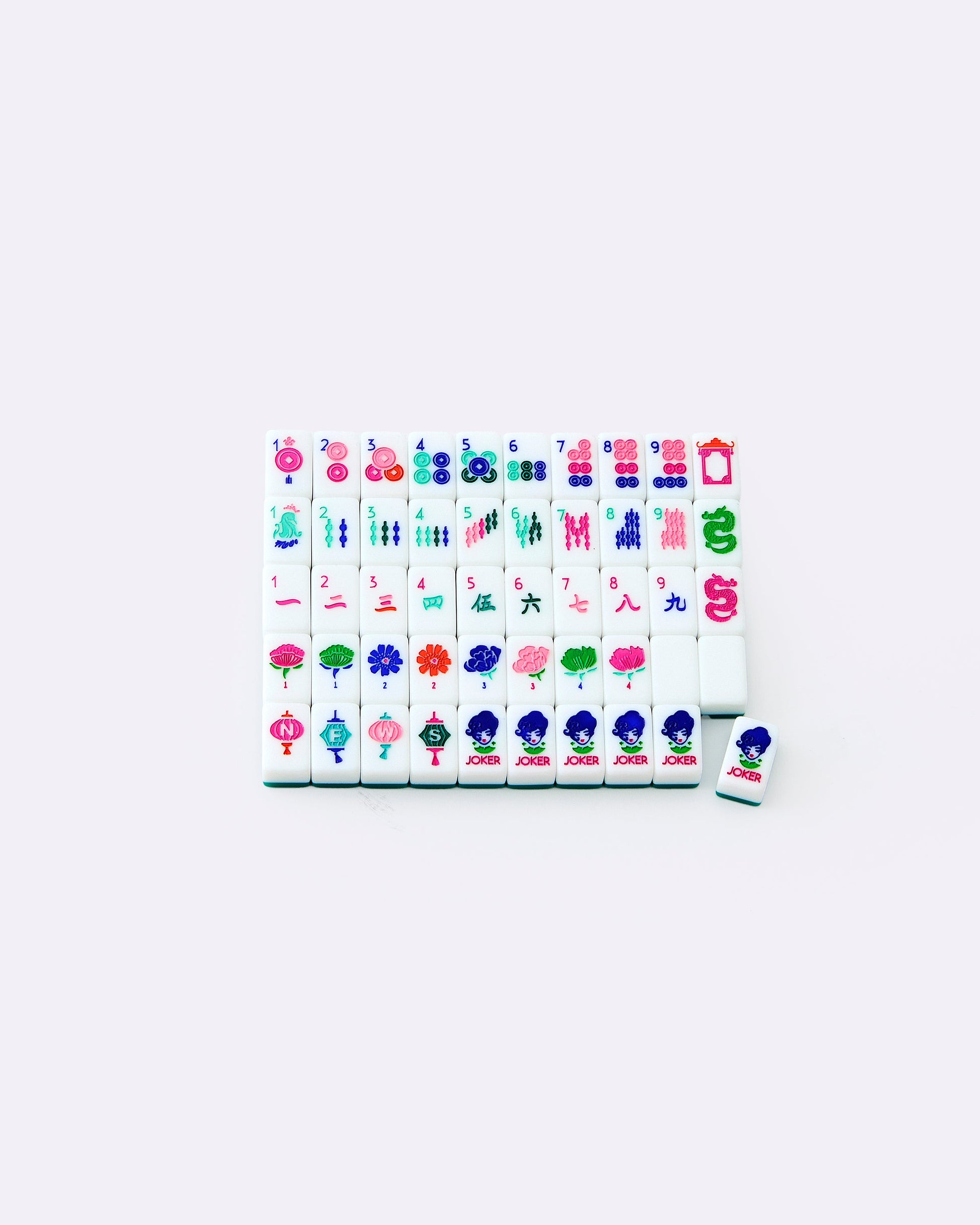 Palm Beach Green Mahjong Travel Set - Oh My Mahjong