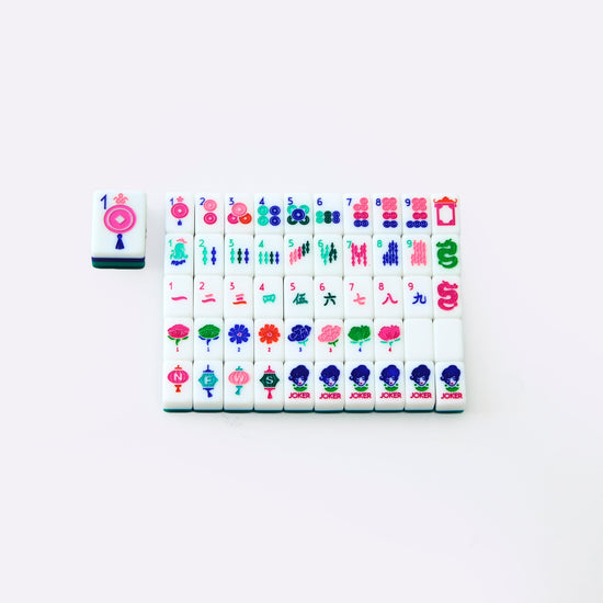 Palm Beach Green Mahjong Travel Set - Oh My Mahjong