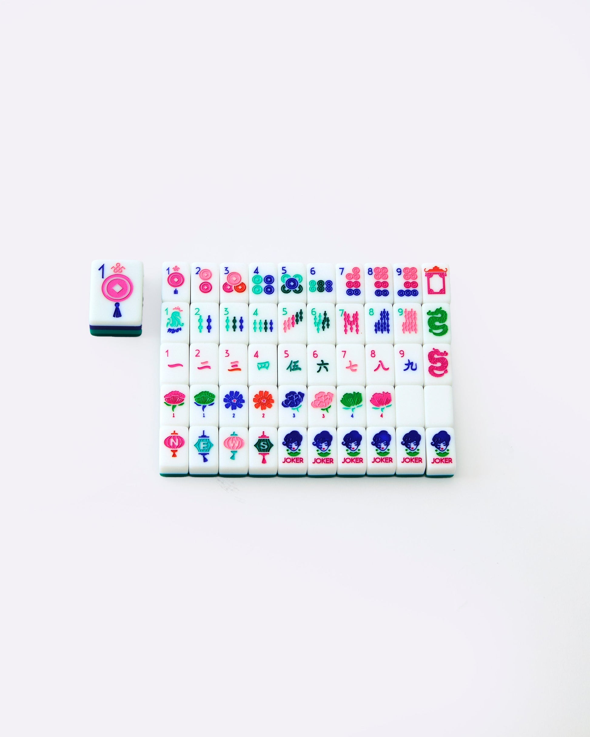 Palm Beach Green Mahjong Travel Set - Oh My Mahjong