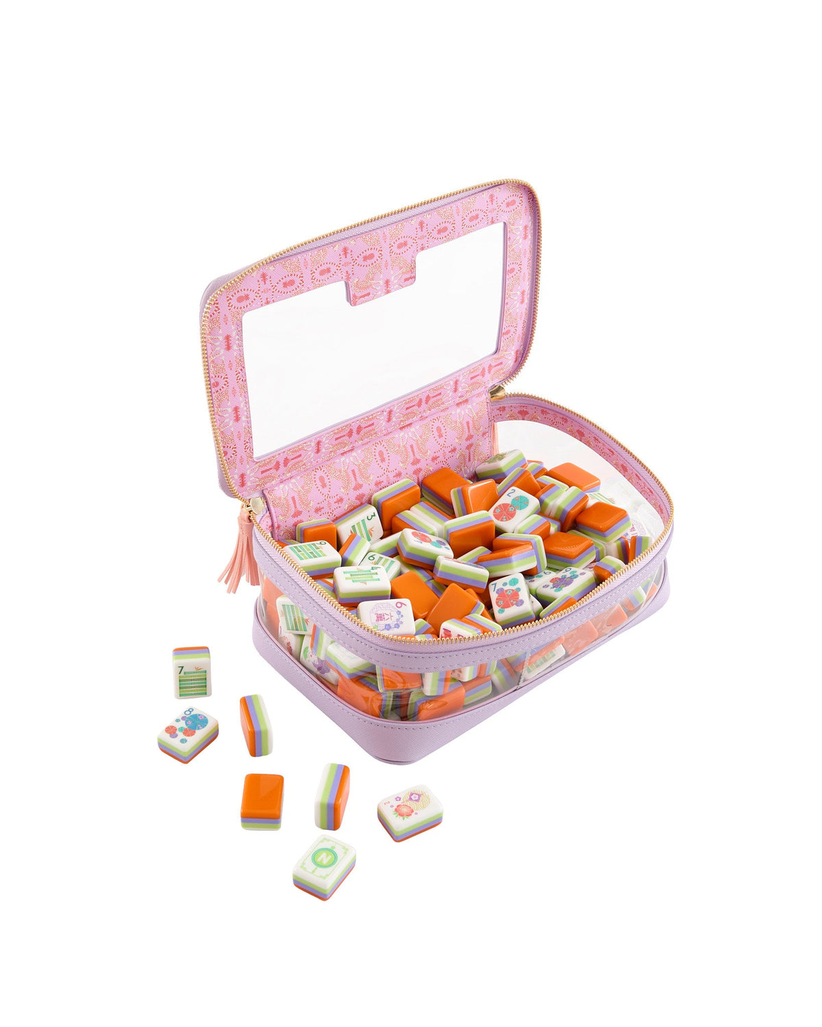 Papaya Spritz Mahjong Tiles - Oh My Mahjong