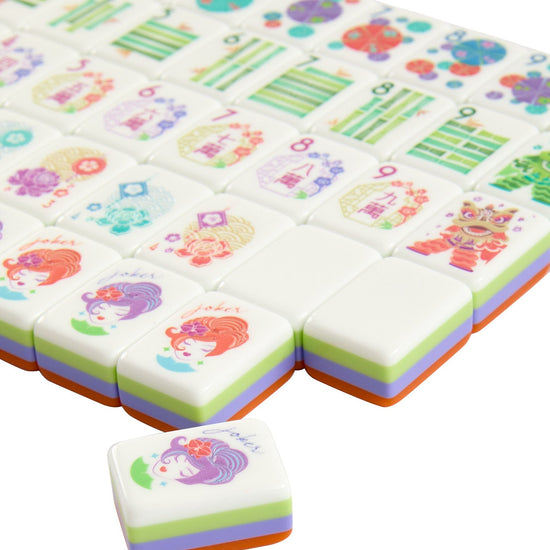 Papaya Spritz Mahjong Tiles - Oh My Mahjong