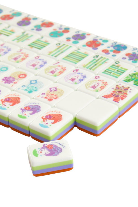 Papaya Spritz Mahjong Tiles - Oh My Mahjong