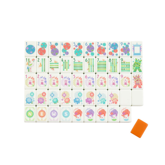 Papaya Spritz Mahjong Tiles - Oh My Mahjong