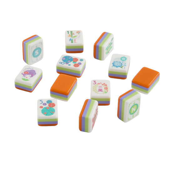 Papaya Spritz Mahjong Tiles - Oh My Mahjong
