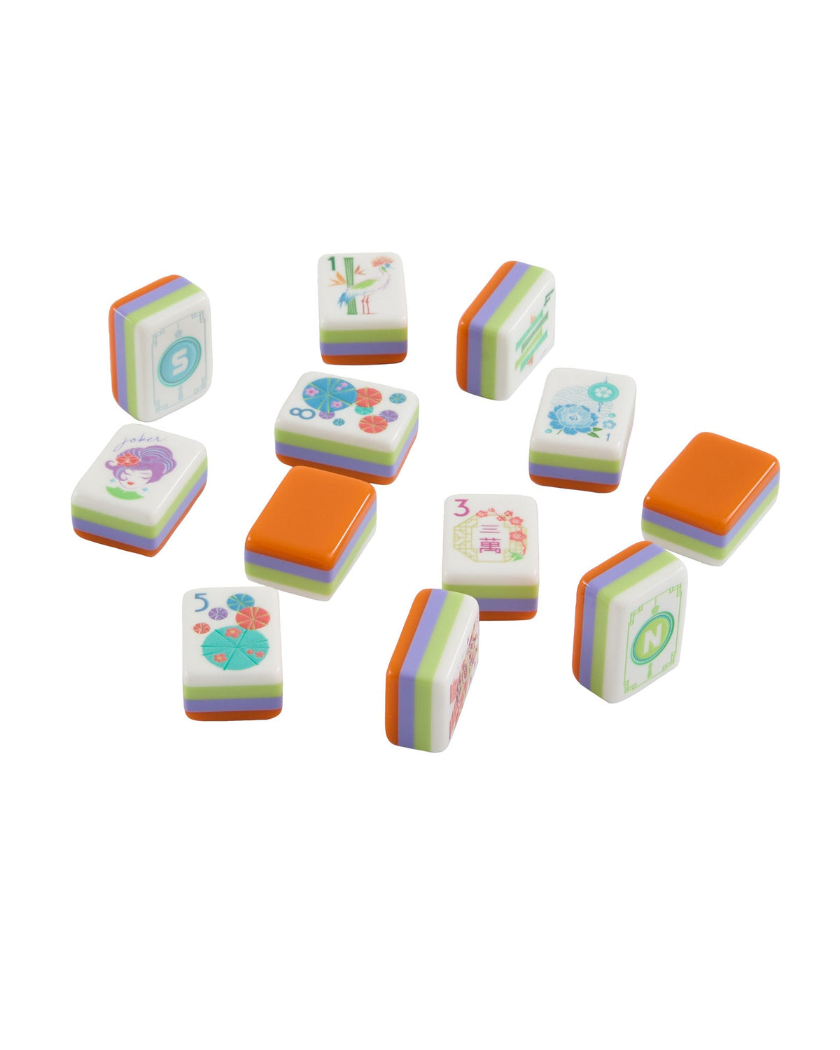Papaya Spritz Mahjong Tiles - Oh My Mahjong