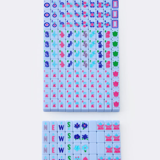 Parisian Blue Mahjong Travel Set - Oh My Mahjong