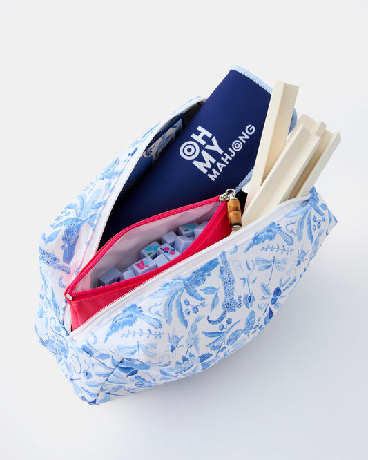 Parisian Blue Mahjong Travel Set - Oh My Mahjong