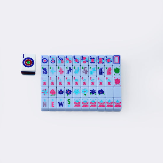 Parisian Blue Mahjong Travel Set - Oh My Mahjong