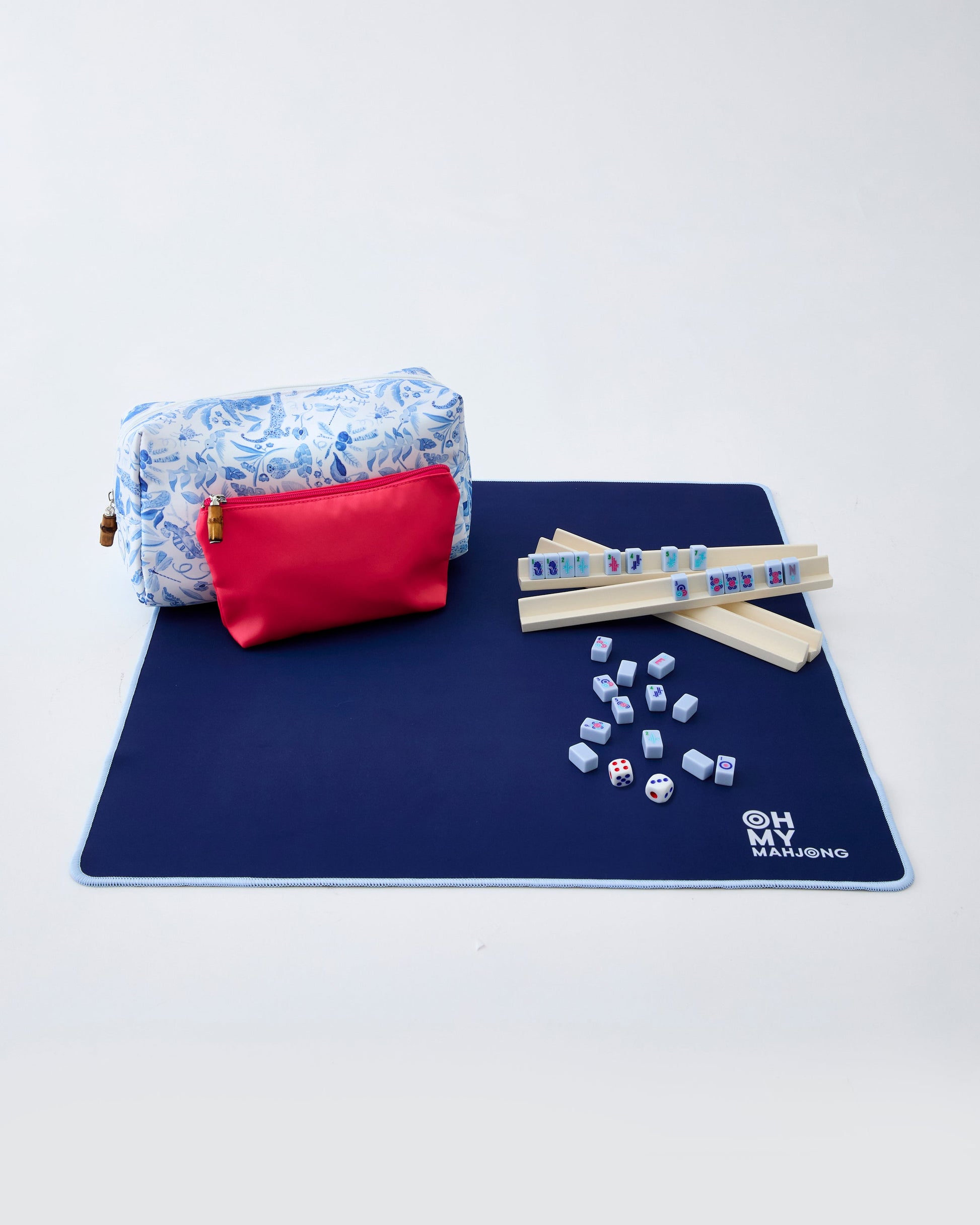 Parisian Blue Mahjong Travel Set - Oh My Mahjong