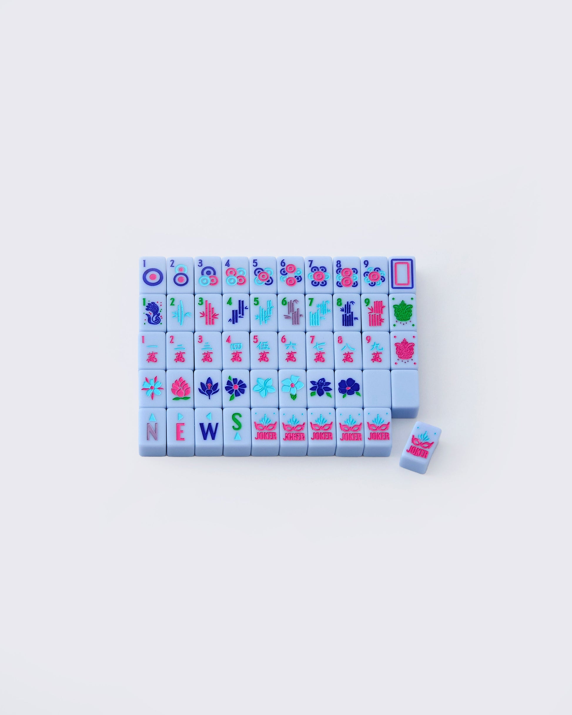 Parisian Blue Mahjong Travel Set - Oh My Mahjong