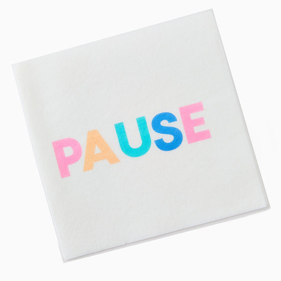 Pause Linen Napkins - Oh My Mahjong