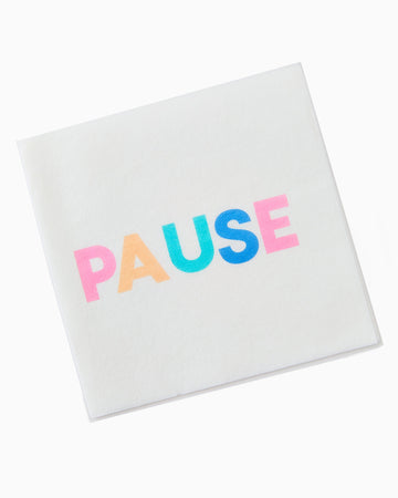 Pause Linen Napkins - Oh My Mahjong