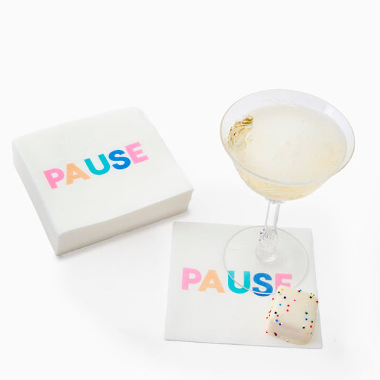 Pause Linen Napkins - Oh My Mahjong