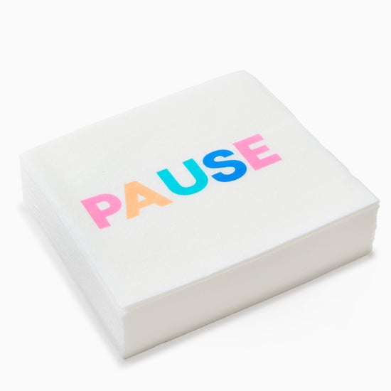 Pause Linen Napkins - Oh My Mahjong