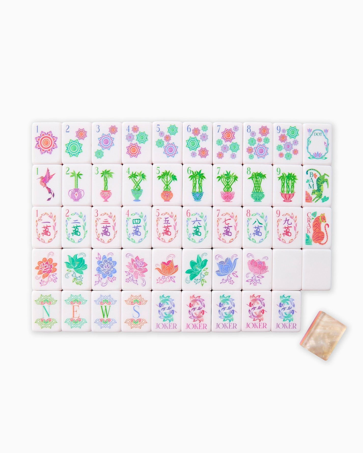 Pearlescent Mahjong Tiles - Oh My Mahjong