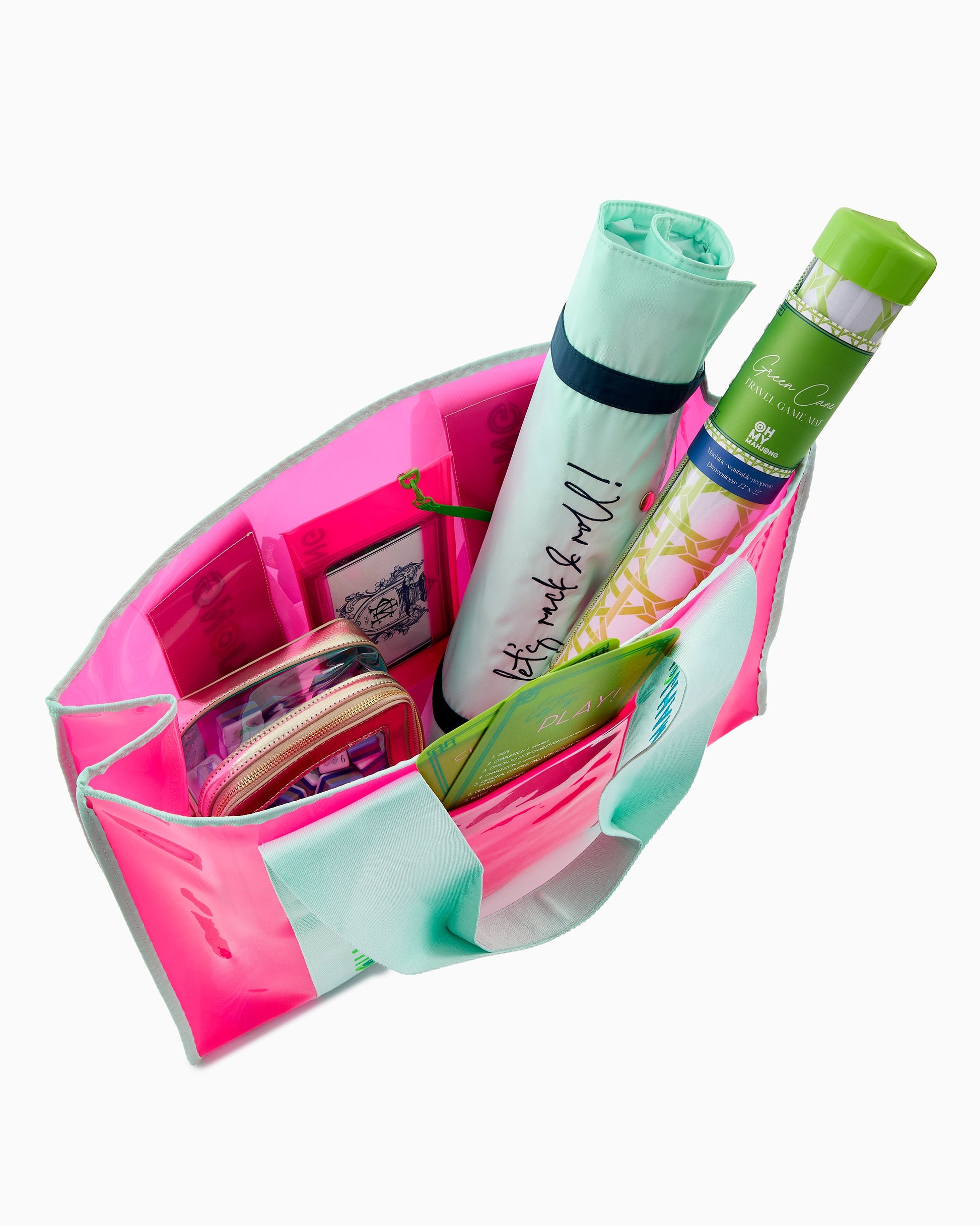 Pink Beach Bag - Oh My Mahjong