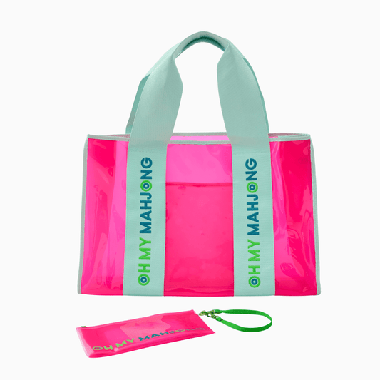 Pink Beach Bag - Oh My Mahjong