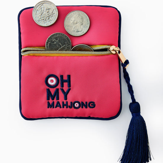 Pink Coin & Dice Bag - Oh My Mahjong