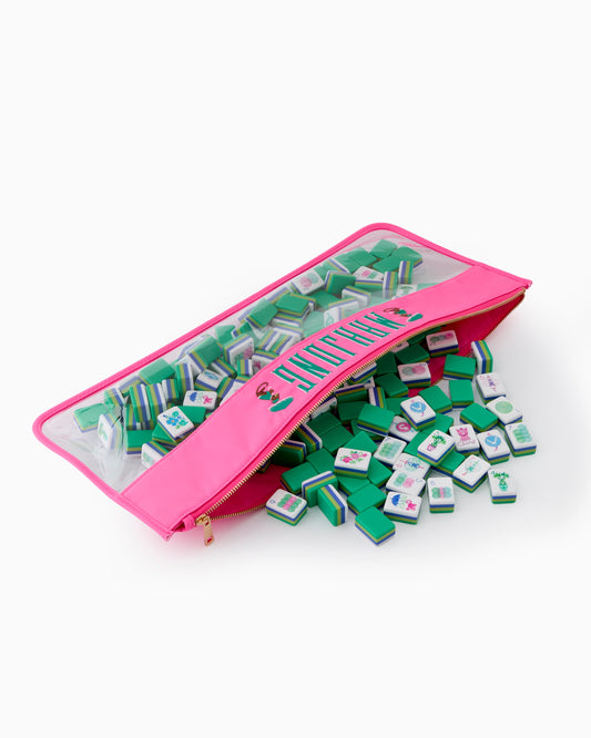 Pink Monkey Mahjong Bag - Oh My Mahjong