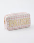 Pink Pause Tweed Pouch - Oh My Mahjong