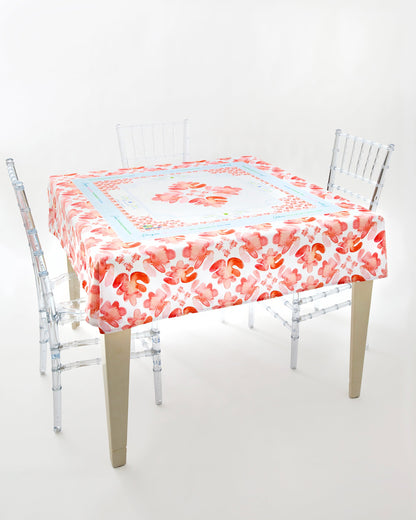 Pop of Poppy Instructional Mahjong Tablecloth - Oh My Mahjong