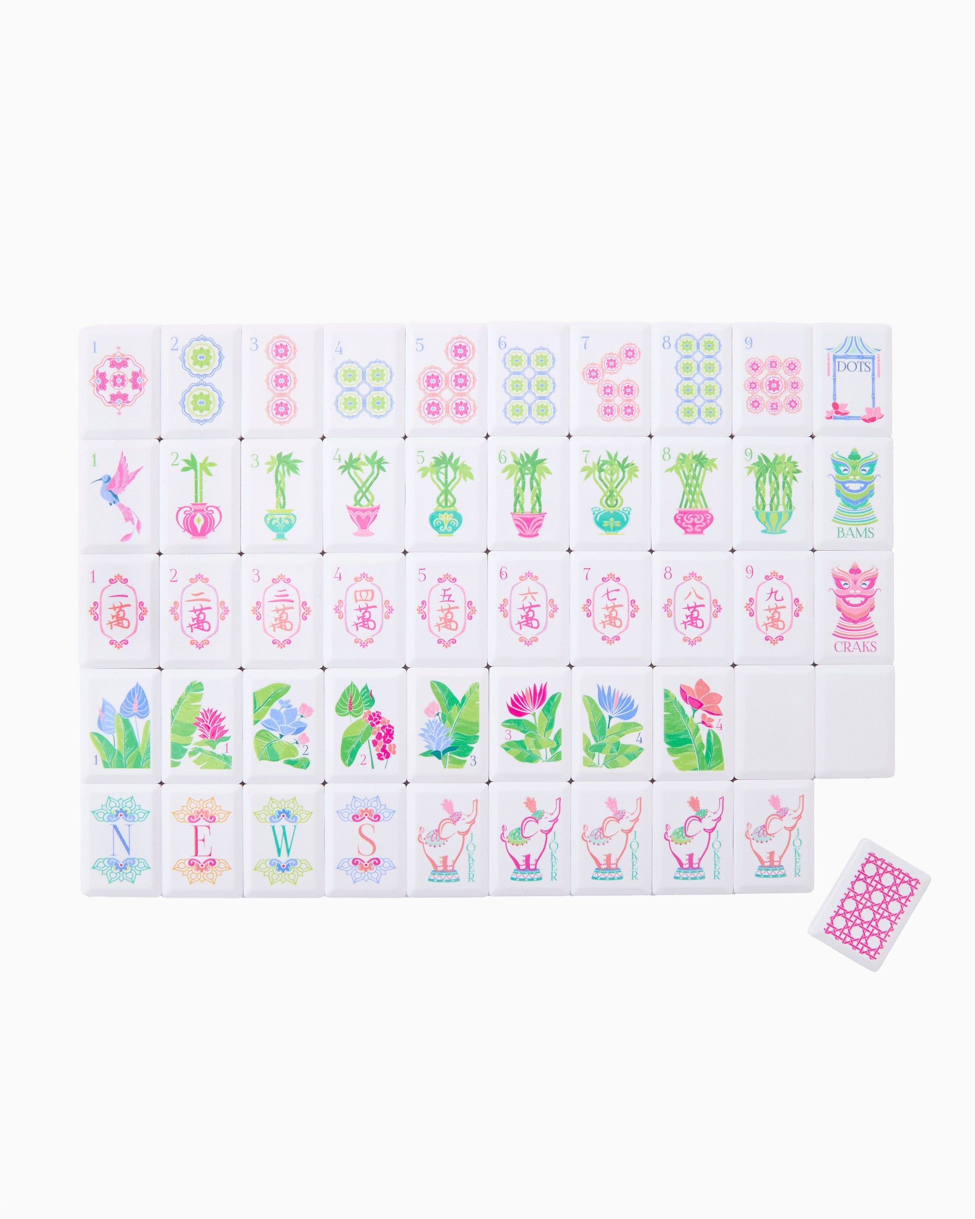 Poppy Debutante Tile Set - Oh My Mahjong